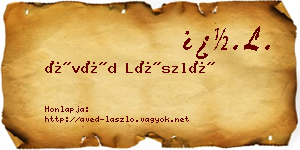 Ávéd László névjegykártya